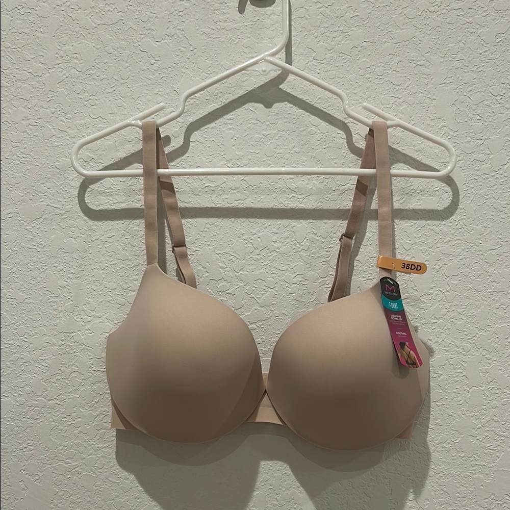 Maidenform Tan T-Shirt Bra with Adjustable Straps